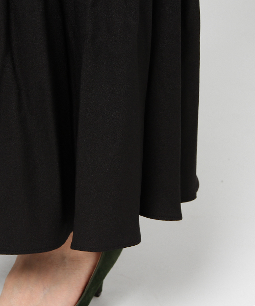 mysty woman（ミスティウーマン）の「厚手ジョーゼット消しプリーツパラッツォパンツ（その他パンツ・レディース・ライトグレー/ブラック/ライトベージュ・FREE）」の10枚目の写真