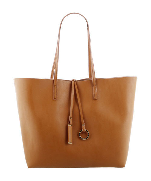 sankyo shokai（サンキョウショウカイ）の「フェイクレザー トートバッグ（トートバッグ・レディース・キャメル/ピンク/ブラック/ピンクベージュ・FREE）」の21枚目の写真