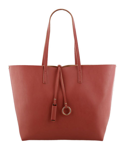 sankyo shokai（サンキョウショウカイ）の「フェイクレザー トートバッグ（トートバッグ・レディース・キャメル/ピンク/ブラック/ピンクベージュ・FREE）」の20枚目の写真