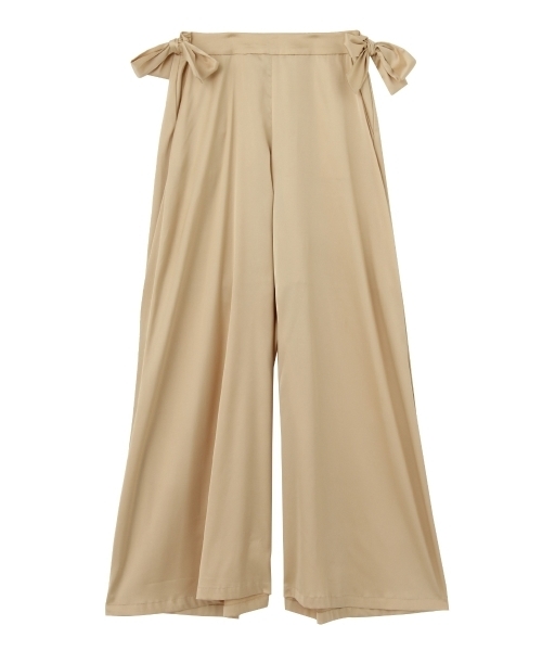 MURUA（ムルーア）の「スーパーワイドサテンパンツ（その他パンツ・レディース・オレンジ/ベージュ/ブラック・2/1）」の11枚目の写真