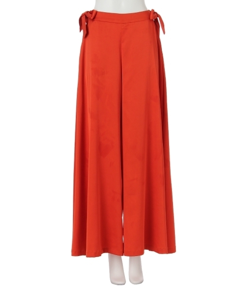 MURUA（ムルーア）の「スーパーワイドサテンパンツ（その他パンツ・レディース・オレンジ/ベージュ/ブラック・2/1）」の14枚目の写真