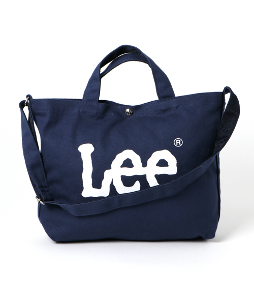 Lee(リー)の「LEE別注ショルダートートバッグ2(トートバッグ・レディース・ライトブルー/ネイビー/ホワイト/ブラック/オフホワイト/カーキ・FREE)」の6枚目の写真