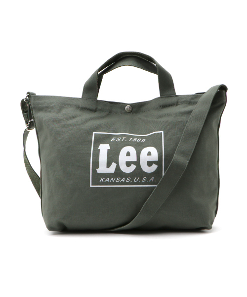 Lee(リー)の「LEE別注ショルダートートバッグ2(トートバッグ・レディース・ライトブルー/ネイビー/ホワイト/ブラック/オフホワイト/カーキ・FREE)」の4枚目の写真