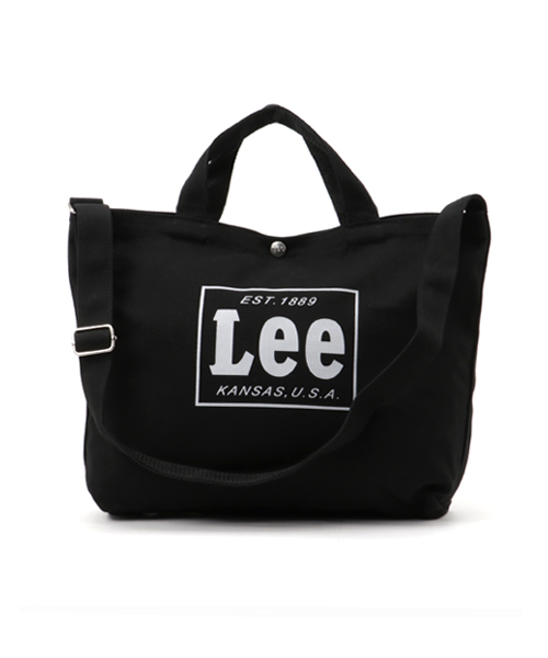 Lee(リー)の「LEE別注ショルダートートバッグ2(トートバッグ・レディース・ライトブルー/ネイビー/ホワイト/ブラック/オフホワイト/カーキ・FREE)」の3枚目の写真