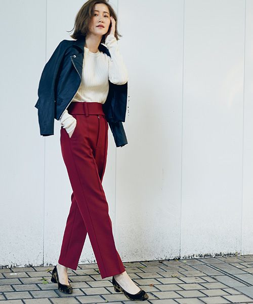 STUDIOUS（ステュディオス）の「MADE IN AOYAMA ラムレザーダブルライダースジャケット（ライダースジャケット・レディース・ブラック・0/1）」の14枚目の写真