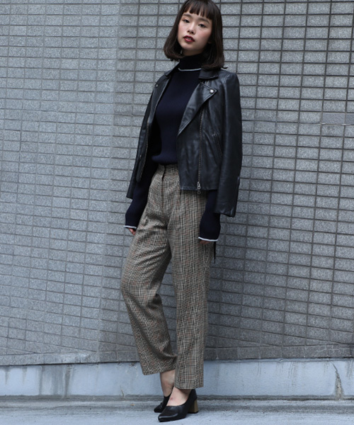 STUDIOUS（ステュディオス）の「MADE IN AOYAMA ラムレザーダブルライダースジャケット（ライダースジャケット・レディース・ブラック・0/1）」の16枚目の写真