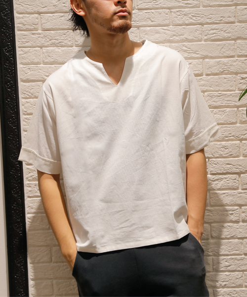 Coca コカ の キーネックシンプルtシャツ Tシャツ カットソー Wear
