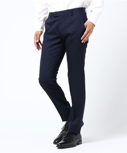 ABAHOUSE（アバハウス）の「【セットアップ対応】SUPER100s ドビーパンツ（その他パンツ・メンズ・チャコールグレー/ネイビー・48/46/42/44）」の2枚目の写真