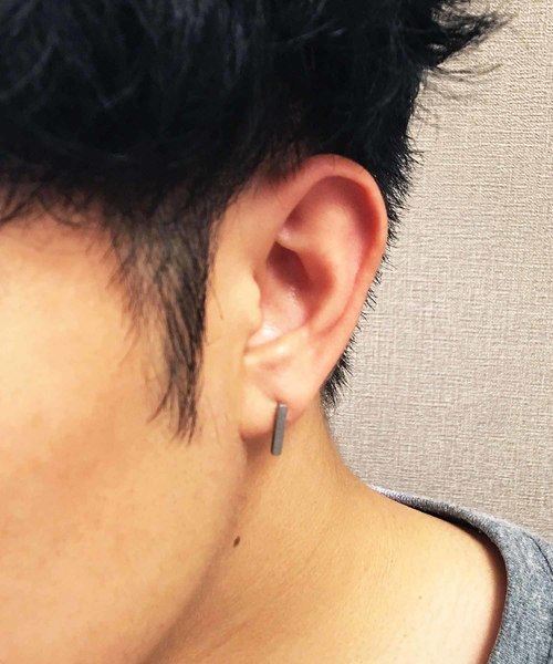 Vaya Con Dios（ヴァヤコンディオス）の「【VayaConDios/ ヴァヤコンディオス】ステンレス製スティックピアス[片耳用]（ピアス（片耳用）・メンズ・ブラック/シルバー/ゴールド/ピンクゴールド/アンティークシルバー・FREE）」の22枚目の写真