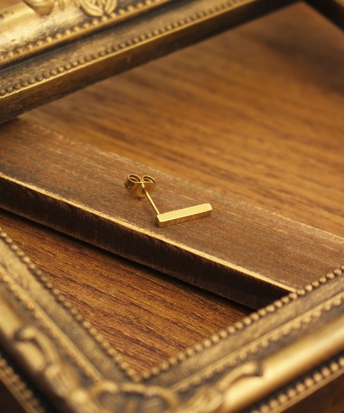 Vaya Con Dios（ヴァヤコンディオス）の「【VayaConDios/ ヴァヤコンディオス】ステンレス製スティックピアス[片耳用]（ピアス（片耳用）・メンズ・ブラック/シルバー/ゴールド/ピンクゴールド/アンティークシルバー・FREE）」の12枚目の写真