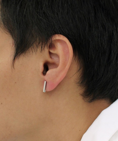 Vaya Con Dios（ヴァヤコンディオス）の「【VayaConDios/ ヴァヤコンディオス】ステンレス製スティックピアス[片耳用]（ピアス（片耳用）・メンズ・ブラック/シルバー/ゴールド/ピンクゴールド/アンティークシルバー・FREE）」の13枚目の写真