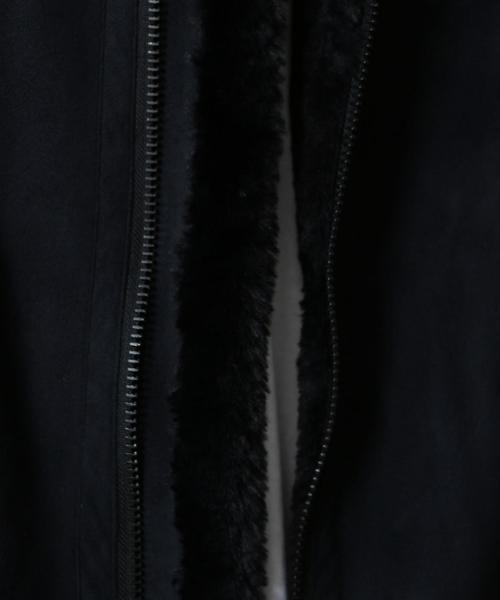 BEAUTY&YOUTH UNITED ARROWS（ビューティーアンドユースユナイテッドアローズ）の「【店舗限定】 by フェイクムートン B-3 ジャケット ◆（ムートンコート・メンズ・ブラック・SMALL/MEDIUM/LARGE）」の11枚目の写真