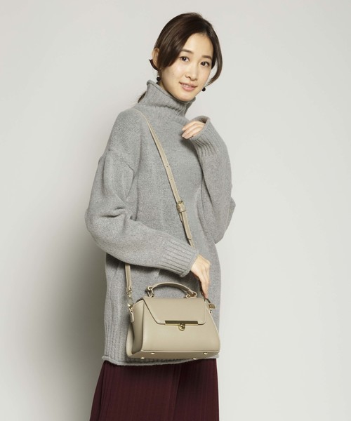 PLAIN CLOTHING（プレーンクロージング）の「フラップ2wayミニハンドバッグ（ショルダーバッグ・レディース・ブラック/キャメル/グレー・FREE）」の19枚目の写真