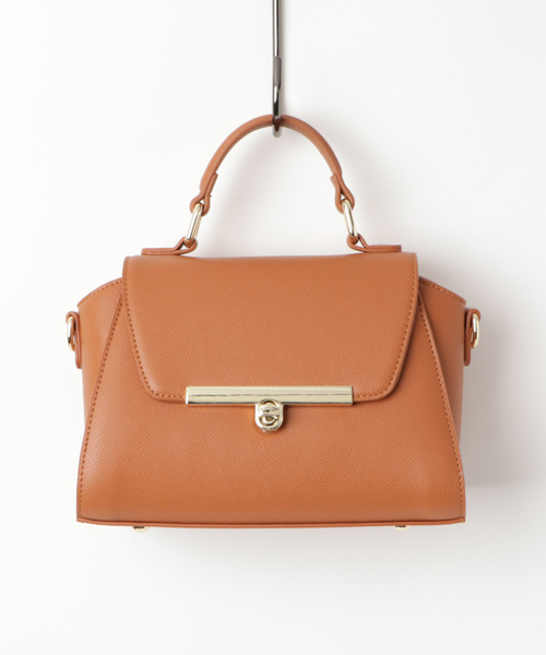 PLAIN CLOTHING（プレーンクロージング）の「フラップ2wayミニハンドバッグ（ショルダーバッグ・レディース・ブラック/キャメル/グレー・FREE）」の11枚目の写真