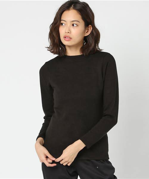 KOBE LETTUCE(コウベレタス)の「ネックが選べる2タイプ☆ベーシックトップス(その他トップス・レディース・レッド系その他/ブラック系その他/ベージュ系その他2/ホワイト系その他/ブラック系その他2/グリーン系その他2/グレー系その他2/グリーン系その他/グレー系その他/ホワイト系その他2/ベージュ系その他/レッド系その他2・L/M)」の4枚目の写真