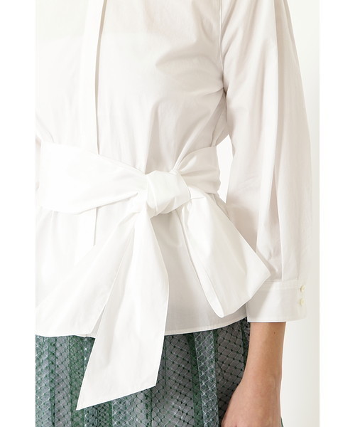 JILL STUART(ジルスチュアート)の「◆ジュリーペプラムスキッパーシャツ(シャツ/ブラウス・レディース・ブルー/ホワイト・MEDIUM/SMALL)」の6枚目の写真