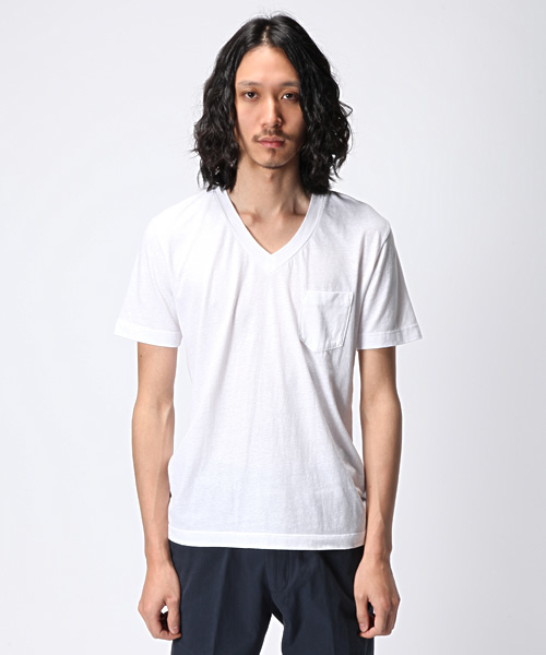 UNITED ARROWS（ユナイテッドアローズ）の「UA USA VネックSS†（mg1305uB) （mg1308uO) ◆（Tシャツ/カットソー・メンズ・グレー/ホワイト/ダークグレー/ライトグレー/ネイビー/ライトブルー・X-SMALL/SMALL/MEDIUM/LARGE/X-LARGE）」の11枚目の写真