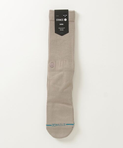 STANCE（スタンス）の「STANCE SOCKS/スタンスソックス ICON（ソックス/靴下・レディース・ホワイト/オレンジ/ブラック/ネイビー/ピンク/ヘザーグレー/ダークグリーン/レッド/ライトピンク/スモークピンク/ブルー/ライトパープル/オリーブ/ブラウン/グレー/ベージュ/ライトイエロー・FREE）」の6枚目の写真