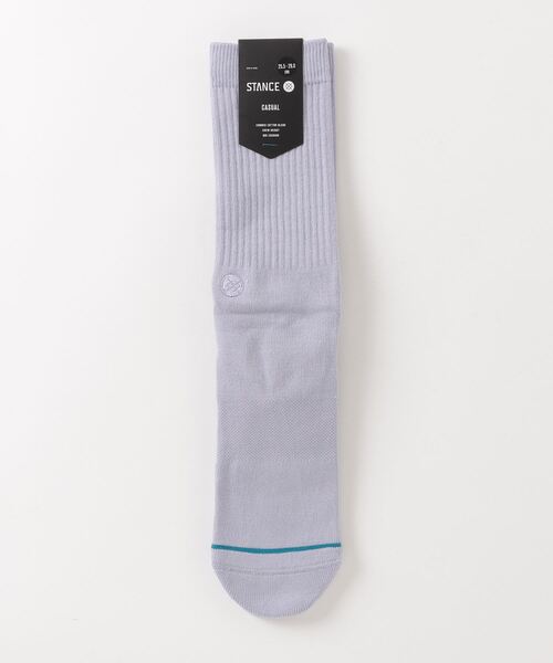 STANCE（スタンス）の「STANCE SOCKS/スタンスソックス ICON（ソックス/靴下・レディース・ホワイト/オレンジ/ブラック/ネイビー/ピンク/ヘザーグレー/ダークグリーン/レッド/ライトピンク/スモークピンク/ブルー/ライトパープル/オリーブ/ブラウン/グレー/ベージュ/ライトイエロー・FREE）」の11枚目の写真