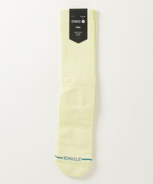 STANCE（スタンス）の「STANCE SOCKS/スタンスソックス ICON（ソックス/靴下・レディース・ホワイト/オレンジ/ブラック/ネイビー/ピンク/ヘザーグレー/ダークグリーン/レッド/ライトピンク/スモークピンク/ブルー/ライトパープル/オリーブ/ブラウン/グレー/ベージュ/ライトイエロー・FREE）」の12枚目の写真