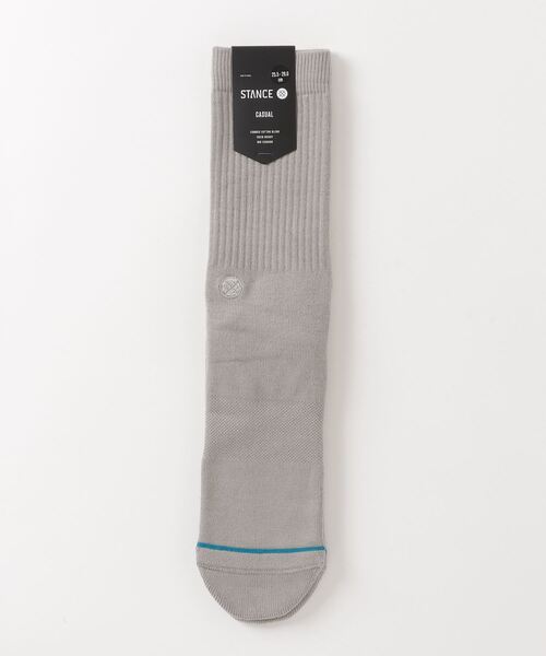 STANCE（スタンス）の「STANCE SOCKS/スタンスソックス ICON（ソックス/靴下・レディース・ホワイト/オレンジ/ブラック/ネイビー/ピンク/ヘザーグレー/ダークグリーン/レッド/ライトピンク/スモークピンク/ブルー/ライトパープル/オリーブ/ブラウン/グレー/ベージュ/ライトイエロー・FREE）」の3枚目の写真