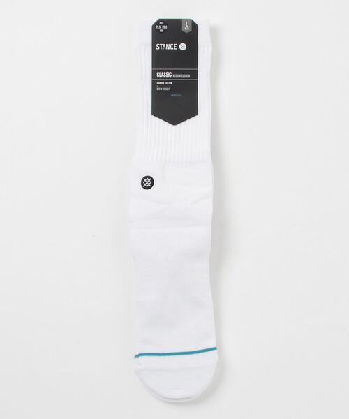 STANCE（スタンス）の「STANCE SOCKS/スタンスソックス ICON（ソックス/靴下・レディース・ホワイト/オレンジ/ブラック/ネイビー/ピンク/ヘザーグレー/ダークグリーン/レッド/ライトピンク/スモークピンク/ブルー/ライトパープル/オリーブ/ブラウン/グレー/ベージュ/ライトイエロー・FREE）」の2枚目の写真