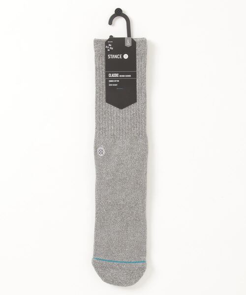 STANCE（スタンス）の「STANCE SOCKS/スタンスソックス ICON（ソックス/靴下・レディース・ホワイト/オレンジ/ブラック/ネイビー/ピンク/ヘザーグレー/ダークグリーン/レッド/ライトピンク/スモークピンク/ブルー/ライトパープル/オリーブ/ブラウン/グレー/ベージュ/ライトイエロー・FREE）」の4枚目の写真