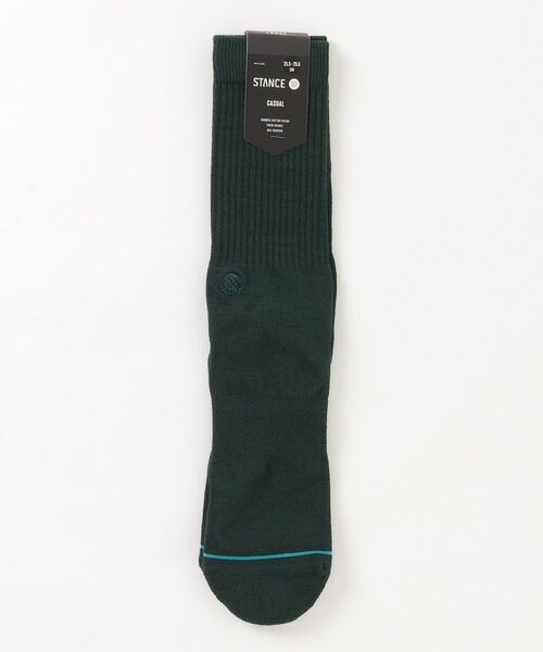 STANCE（スタンス）の「STANCE SOCKS/スタンスソックス ICON（ソックス/靴下・レディース・ホワイト/オレンジ/ブラック/ネイビー/ピンク/ヘザーグレー/ダークグリーン/レッド/ライトピンク/スモークピンク/ブルー/ライトパープル/オリーブ/ブラウン/グレー/ベージュ/ライトイエロー・FREE）」の7枚目の写真