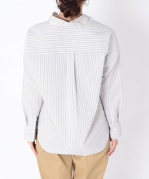 SHIPS(シップス)の「ビッグシャツ◇(シャツ/ブラウス・レディース・ライトホワイト/ベージュ/ラベンダー・ONE SIZE)」の10枚目の写真