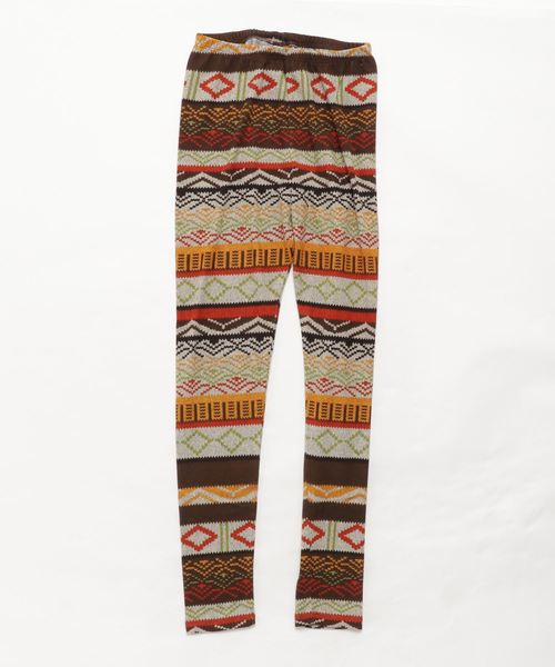 Healthknit(ヘルスニット)の「Healthknit/ヘルスニット レギンス幾何学プリント(レギンス/スパッツ・メンズ・パープル/ブラウン/ピンク/ブルー/マスタード・MEDIUM/LARGE)」の1枚目の写真