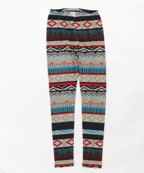 Healthknit(ヘルスニット)の「Healthknit/ヘルスニット レギンス幾何学プリント(レギンス/スパッツ・メンズ・パープル/ブラウン/ピンク/ブルー/マスタード・MEDIUM/LARGE)」の3枚目の写真