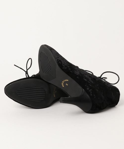 GeeRA（ジーラ）の「レースアップショートブーツ（ブーツ・レディース・ブラック/チェック・SMALL/MEDIUM/LARGE/X-LARGE）」の3枚目の写真