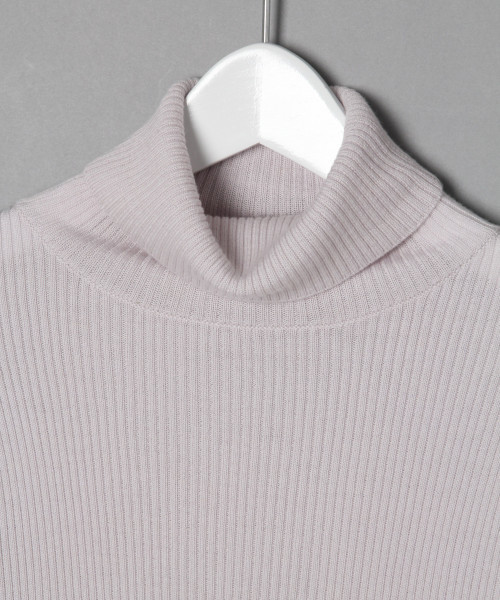 LOWRYS FARM（ローリーズファーム）の「リブタートルプルオーバー　816779（ニット/セーター・レディース・ライトグレー/ブラック/ブラウン/ホワイト×ブラック・MEDIUM/LARGE）」の12枚目の写真