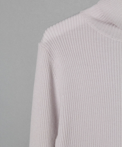 LOWRYS FARM（ローリーズファーム）の「リブタートルプルオーバー　816779（ニット/セーター・レディース・ライトグレー/ブラック/ブラウン/ホワイト×ブラック・MEDIUM/LARGE）」の13枚目の写真