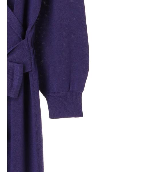 YECCA VECCA（イェッカヴェッカ）の「・カシュクールニットワンピース（ワンピース・レディース・パープル/ブラウン/グレー・FREE）」の9枚目の写真