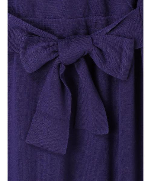 YECCA VECCA（イェッカヴェッカ）の「・カシュクールニットワンピース（ワンピース・レディース・パープル/ブラウン/グレー・FREE）」の7枚目の写真