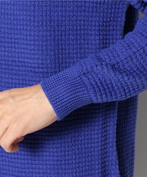 Lui's（ルイス）の「Lui's タック編みプルオーバーニット（ニット/セーター・メンズ・ブルー/オフホワイト/ブラック・FREE）」の14枚目の写真