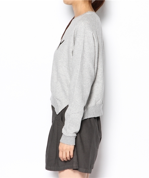 KBF(ケイビーエフ)の「KBF ARMYダメージスウェット(Tシャツ/カットソー・レディース・ホワイト/グレー/カーキ・ONE)」の4枚目の写真