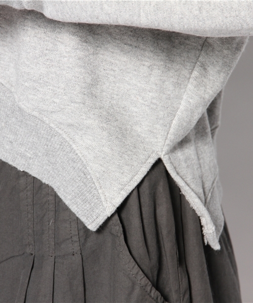 KBF(ケイビーエフ)の「KBF ARMYダメージスウェット(Tシャツ/カットソー・レディース・ホワイト/グレー/カーキ・ONE)」の9枚目の写真