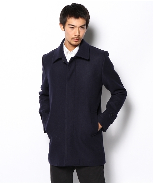 Lui's(ルイス)の「Lui's メルトンステンカラーコート(ステンカラーコート・メンズ・ネイビー/キャメル/ブラック・LARGE/SMALL/MEDIUM)」の3枚目の写真