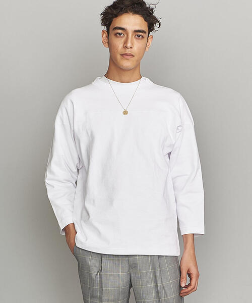 BEAUTY&YOUTH UNITED ARROWS（ビューティーアンドユースユナイテッドアローズ）の「BY 10oz ヘビー フットボール Ｔシャツ（Tシャツ/カットソー・メンズ・ホワイト/ブラック/ベージュ・XL/L/M/S）」の10枚目の写真