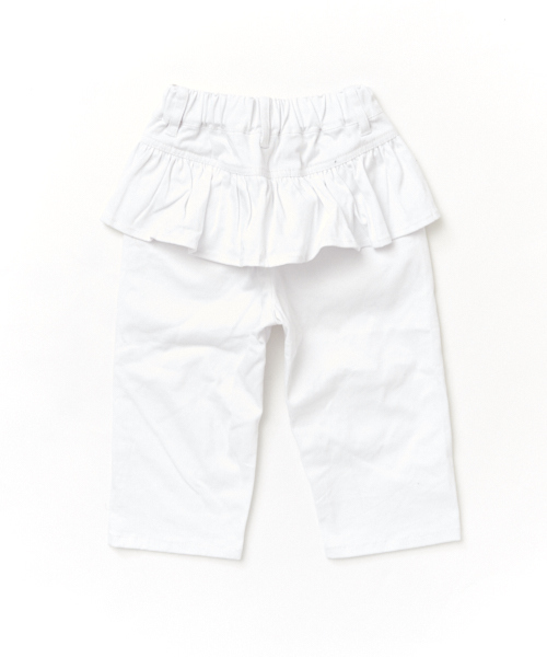 RUGGEDWORKS(ラゲッドワークス)の「キッズストレッチ チノ無地 フリルロングパンツ(その他パンツ・キッズ・ホワイト/ベージュ/カーキオリーブ・130cm/80cm/150cm/120cm/100cm/140cm/90cm/110cm)」の6枚目の写真