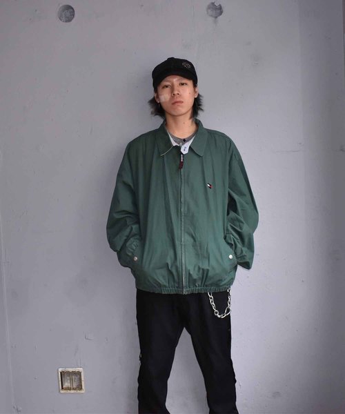 TOMMY HILFIGER（トミーヒルフィガー）の「【ヴィンテージ古着】90's TOMMY HILFIGER/トミーヒルフィガー スイングトップ（ブルゾン・メンズ・グリーン・X-LARGE）」の5枚目の写真