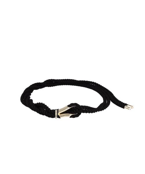 YECCA VECCA（イェッカヴェッカ）の「ロープベルト（ベルト・レディース・ブラック/ライトベージュ・FREE）」の3枚目の写真