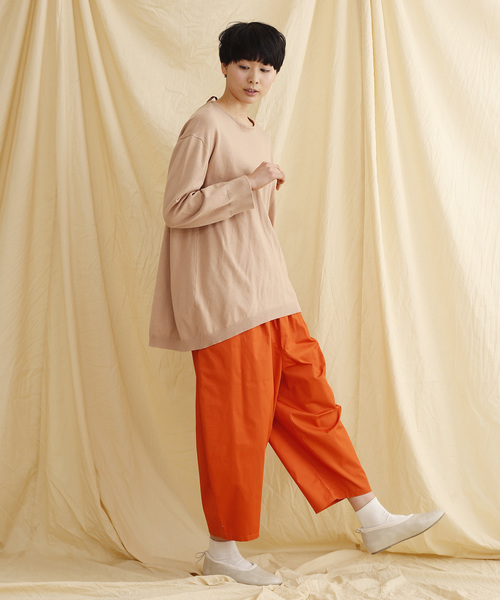 MERLOT IKYU(メルローイキュウ)の「コットンバルーンイージーパンツ2899(その他パンツ・レディース・ブルー/ベージュ/アイボリー/オレンジ/ブラック・FREE)」の19枚目の写真