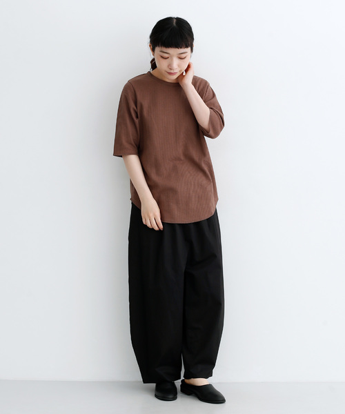 MERLOT IKYU(メルローイキュウ)の「コットンバルーンイージーパンツ2899(その他パンツ・レディース・ブルー/ベージュ/アイボリー/オレンジ/ブラック・FREE)」の6枚目の写真