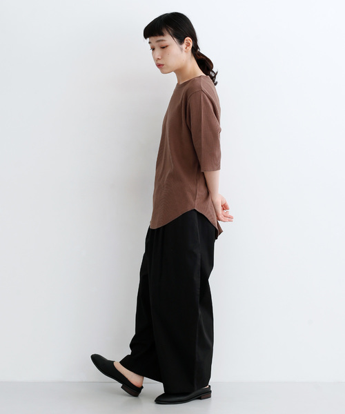 MERLOT IKYU(メルローイキュウ)の「コットンバルーンイージーパンツ2899(その他パンツ・レディース・ブルー/ベージュ/アイボリー/オレンジ/ブラック・FREE)」の7枚目の写真