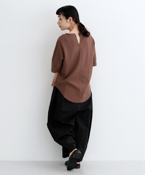 MERLOT IKYU(メルローイキュウ)の「コットンバルーンイージーパンツ2899(その他パンツ・レディース・ブルー/ベージュ/アイボリー/オレンジ/ブラック・FREE)」の8枚目の写真