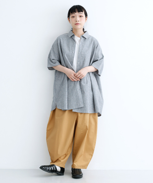 MERLOT IKYU(メルローイキュウ)の「コットンバルーンイージーパンツ2899(その他パンツ・レディース・ブルー/ベージュ/アイボリー/オレンジ/ブラック・FREE)」の13枚目の写真