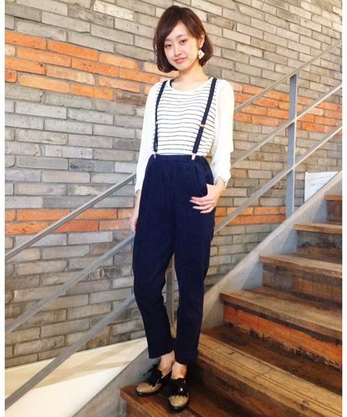 Kastane（カスタネ）の「【Kastane】ピンタックテーパードパンツ（その他パンツ・レディース・オフホワイト/サックスブルー/ネイビー・FREE）」の12枚目の写真